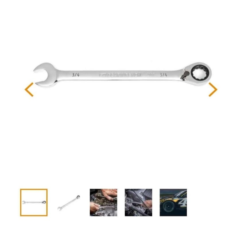 3/4 Grearwrench 12 Point Reversible Ratcheting Wrench